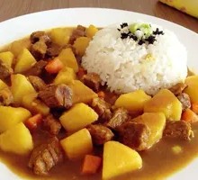 Beef and Potato Rice