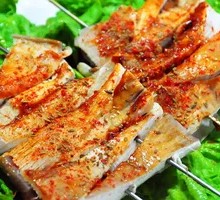 Fried Mushroom Skewers