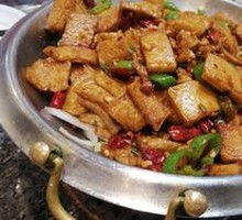 Spicy Pot-Braised Tofu with Leaves
