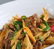 Stewed Pork Heart with Tofu Skin