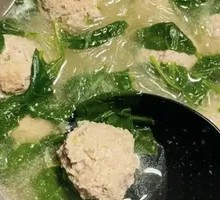 Spinach Dumplings with Vermicelli