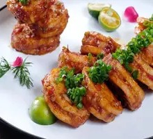 XO Sauce Baked Lotus Root Stuffed with Pork