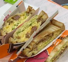 Japanese Beef and Egg Hot Press Sandwich