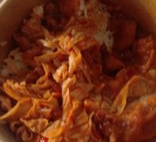 Mashed Potato and Chicken Rice