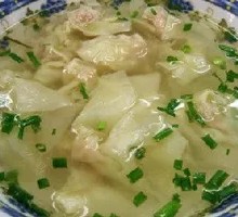 Pork and scallion dumplings