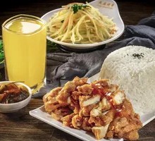 Spicy Honey-Glazed Chicken Leg Rice