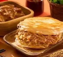 Pork and beef stuffed flatbread