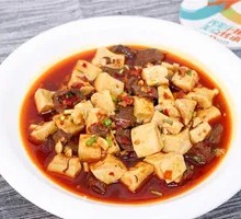 Spicy Tofu and Duck Blood Stir-fry