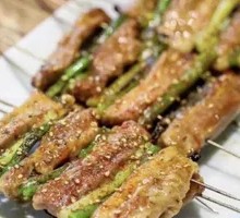 Garlic Shoots with Lamb Ribs