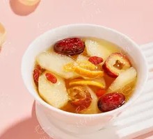 Tangerine Peel and Hawthorn Stewed Pear