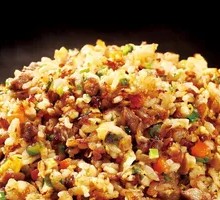 Soy Sauce Fried Rice with Master Kong Mineral Water
