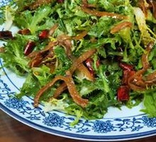 Sardine and bitter lettuce salad