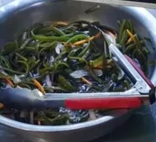 Thin seaweed strips