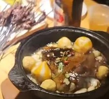 Black Pepper Halibut Head in Stone Pot