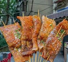 Grilled Sweet Potato Skin Wrapped Pork Belly