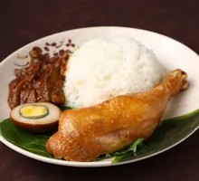 卤汁鸡腿饭