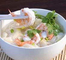 Three-Flavor Shrimp Dumplings