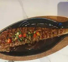 Grilled Cod on Iron Plate