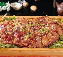 Garlic Shoots with Lamb Ribs