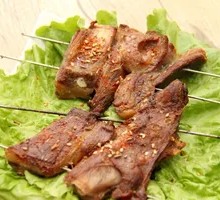 Garlic Shoots with Lamb Ribs