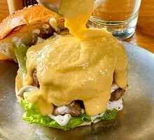 Cheese Waterfall Beef Burger