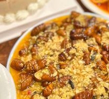 Garlic Fried Silkworm Pupae