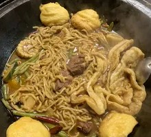 Fragrant Pork Ribs Stew Noodles Pot