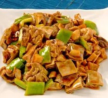 Stir-fried Bell Pepper with Pig's Tripe