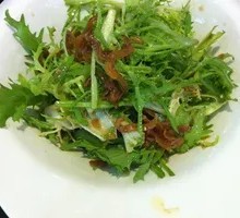 Sardine and bitter lettuce salad