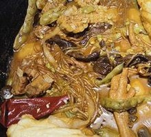 Stewed Chicken and Pork Rib Pot