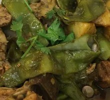 Bones Stewed Green Beans and Potatoes