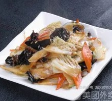 Wood Ear Mushroom and Chinese Cabbage with Meat
