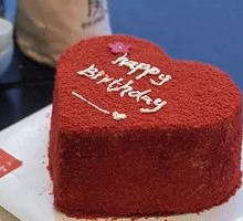 Red Velvet Heart Cake
