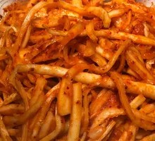 Spicy Sweet and Sour Korean Radish Salad
