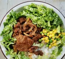 All-Meat BBQ Rice Bowl