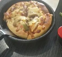 Cheesy Italian Shrimp Roll Pizza