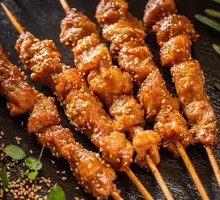 Honey-glazed Pork Skewers