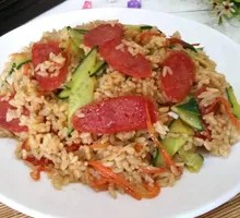 红肠炒饭