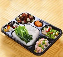 Three Meat Dishes and One Vegetarian