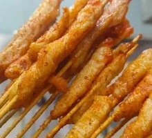 Skewered Crispy Pork Bites