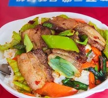 Spicy Pork Stir-fry Rice Bowl
