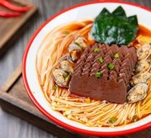 Duck Blood and Clam Noodles