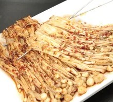 Garlic Sautéed Enoki Mushrooms