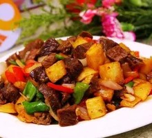 Beef and Potato Rice Bowl