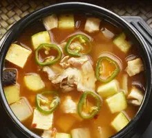 Pork Belly Stone Pot Sauce Soup