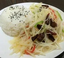 Spicy and Sour Potato Noodles with Rice