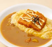 Extra Large Chicken Cutlet Egg-Covered Curry Rice