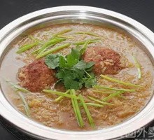 Sour Cabbage Pork Meatballs with Vermicelli