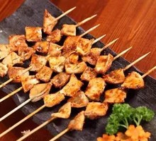 Grilled Pig Heart Intestine