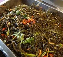 Cold-mixed kelp strands